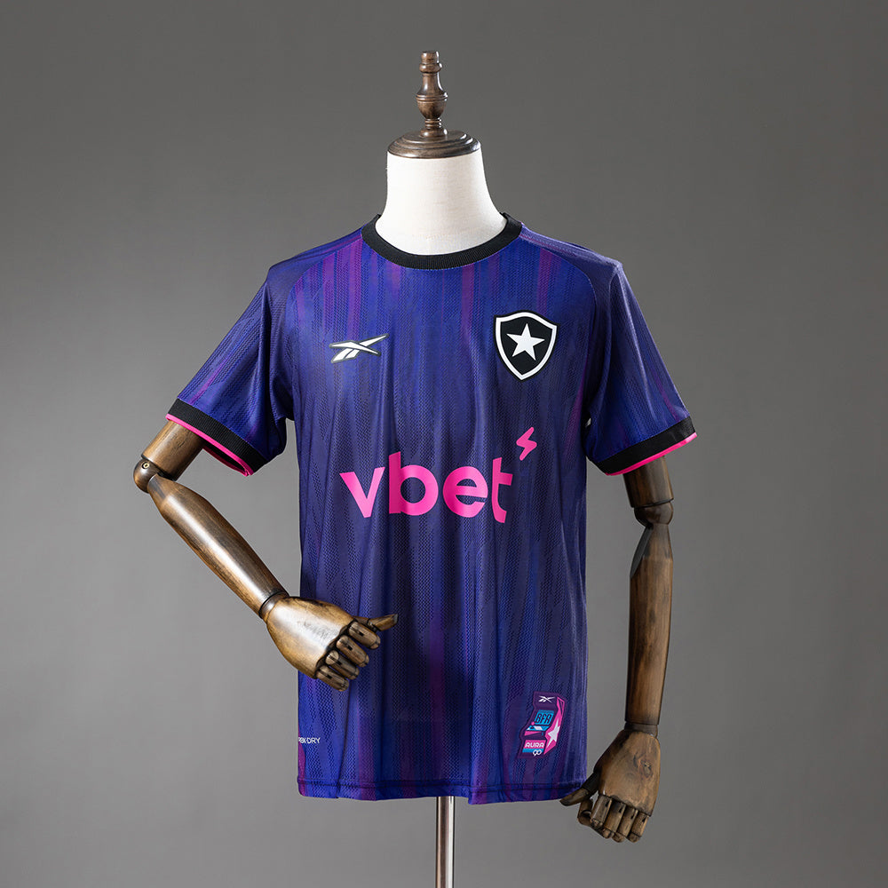 Camisa reserva do Botafogo para a temporada 25/26 (quarto uniforme).
