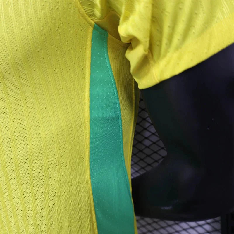 Camisa da Seleção do Brasil I 2025/26 Masculina Amarela  Jogador