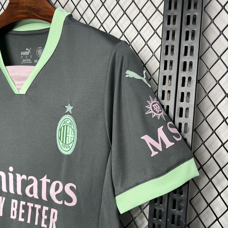 Camisa AC Milan III 24/25 Masculina Verde - Torcedor Puma