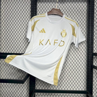 Camisa Al-Nassr III 24/25 Torcedor Masculina - Branco e Dourado