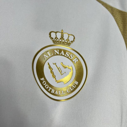 Camisa Al-Nassr III 24/25 Torcedor Masculina - Branco e Dourado