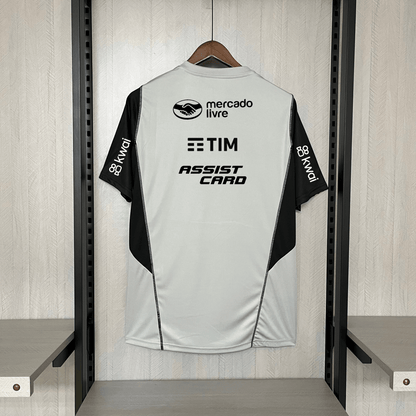 Camisa do Flamengo Treino 24/25 Cinza(Com patrocinio)