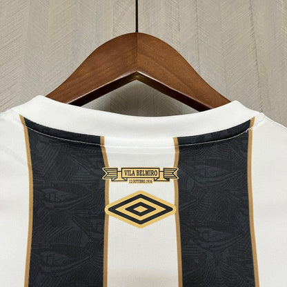 Camisa do Santos 24/25 Preta e Branca (Neymar JR 10 Incluso)