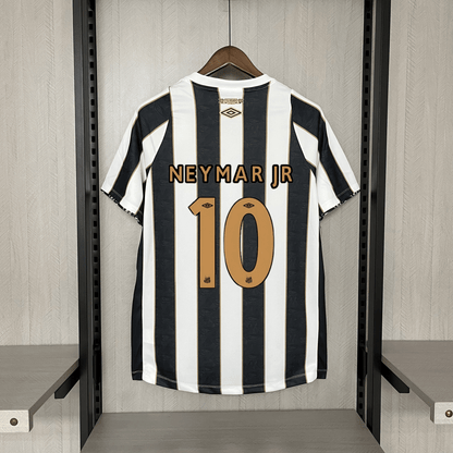Camisa do Santos 24/25 Preta e Branca (Neymar JR 10 Incluso)