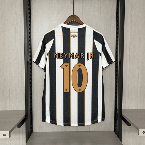 Camisa do Santos 24/25 Preta e Branca (Neymar JR 10 Incluso)