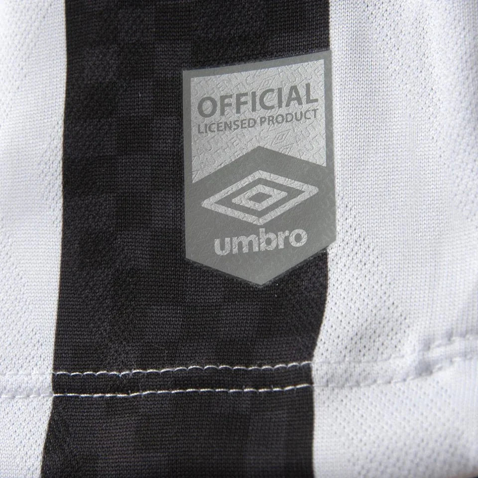 Camisa do Santos I 2025  preta e branca