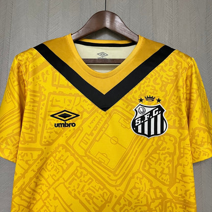 Camisa do Santos III 24/25  Amarela e preta