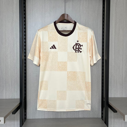 Camisa Flamengo 24/25 Adidas Pre Jogo Masculina - Bege