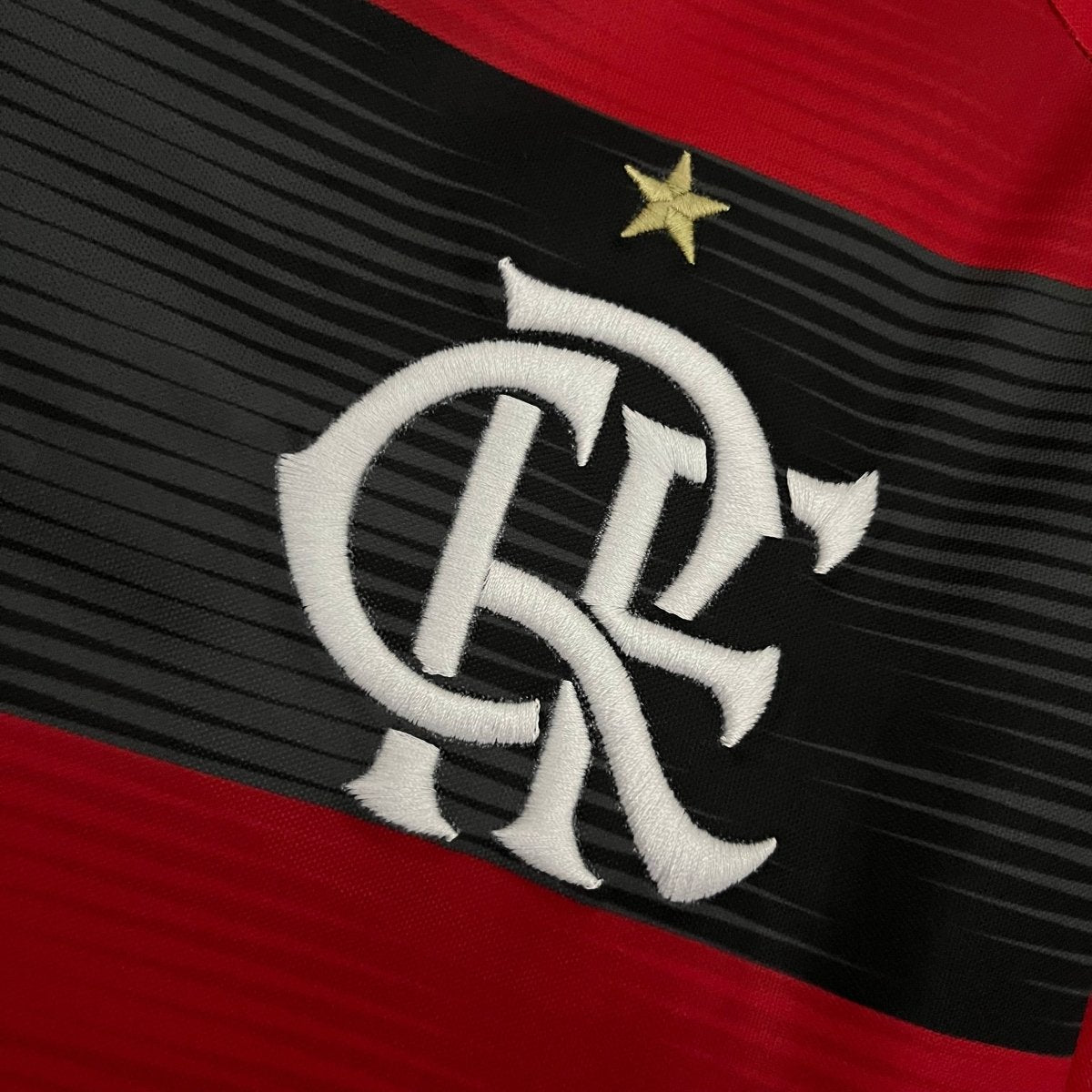 Camisa Flamengo I 23/24 s/n° Torcedor Adidas Masculina - Vermelho+Preto