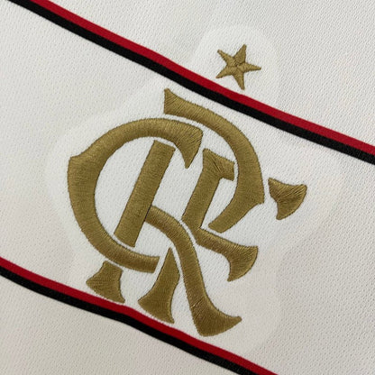 Camisa Flamengo II 23/24 s/n° Torcedor Adidas Masculina - Branca com detalhes em Dourado