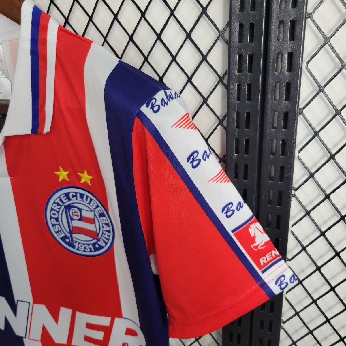 Camisa retrô Bahia 1996 - Vermelha e azul