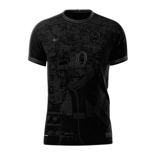 Camisa Seleção Brasil 2022 Nike - Preto - Conceito  All Black