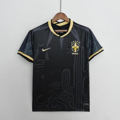 Camisa Seleção Brasil Fourth 2022 Nike - Preto - Conceito Nordeste