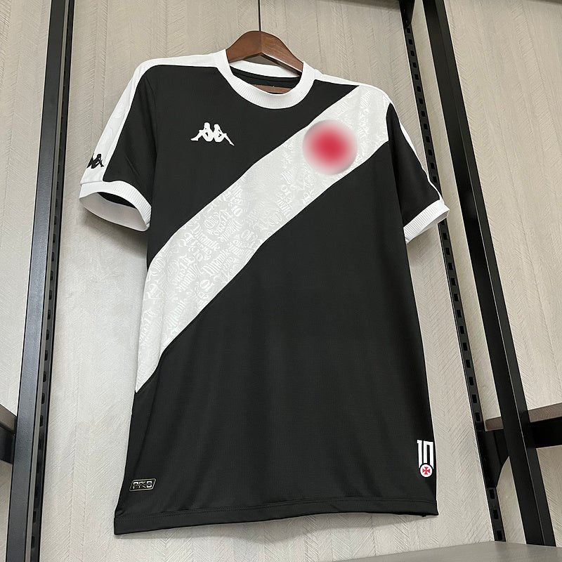 Camisa Vasco I 24/25 Kappa Masculina - Preto+Branco