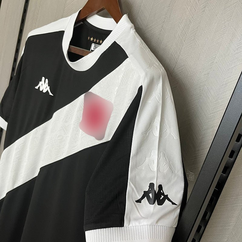 Camisa Vasco I 24/25 Kappa Masculina - Preto+Branco