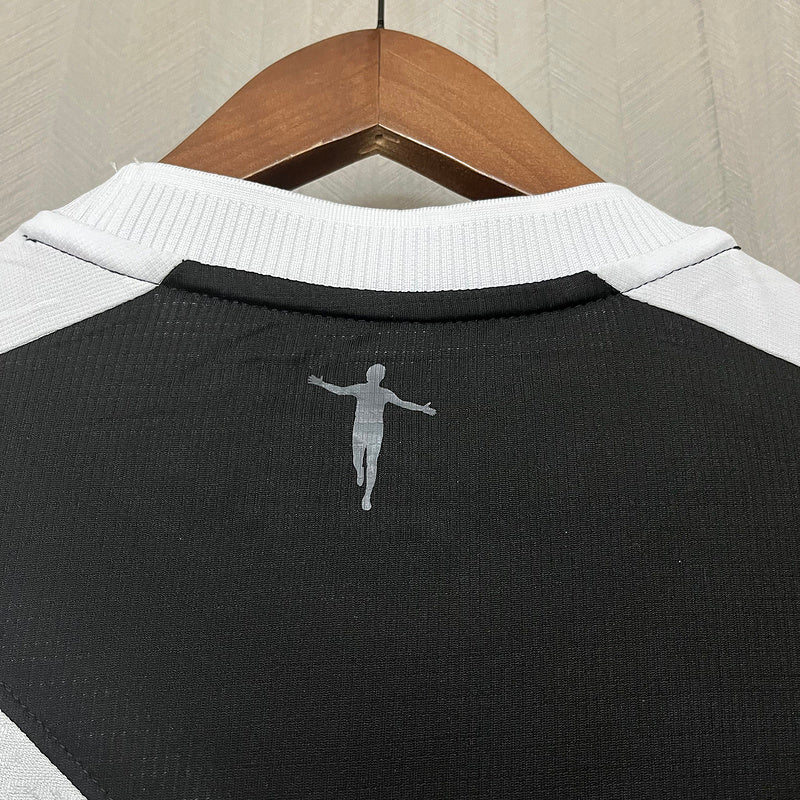 Camisa Vasco I 24/25 Kappa - Preto+Branco - (Feminina)