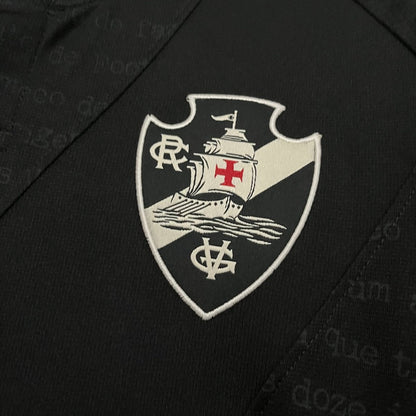 Camisa Vasco III 24/25 s/n° Kombat Kappa Masculina - Preto