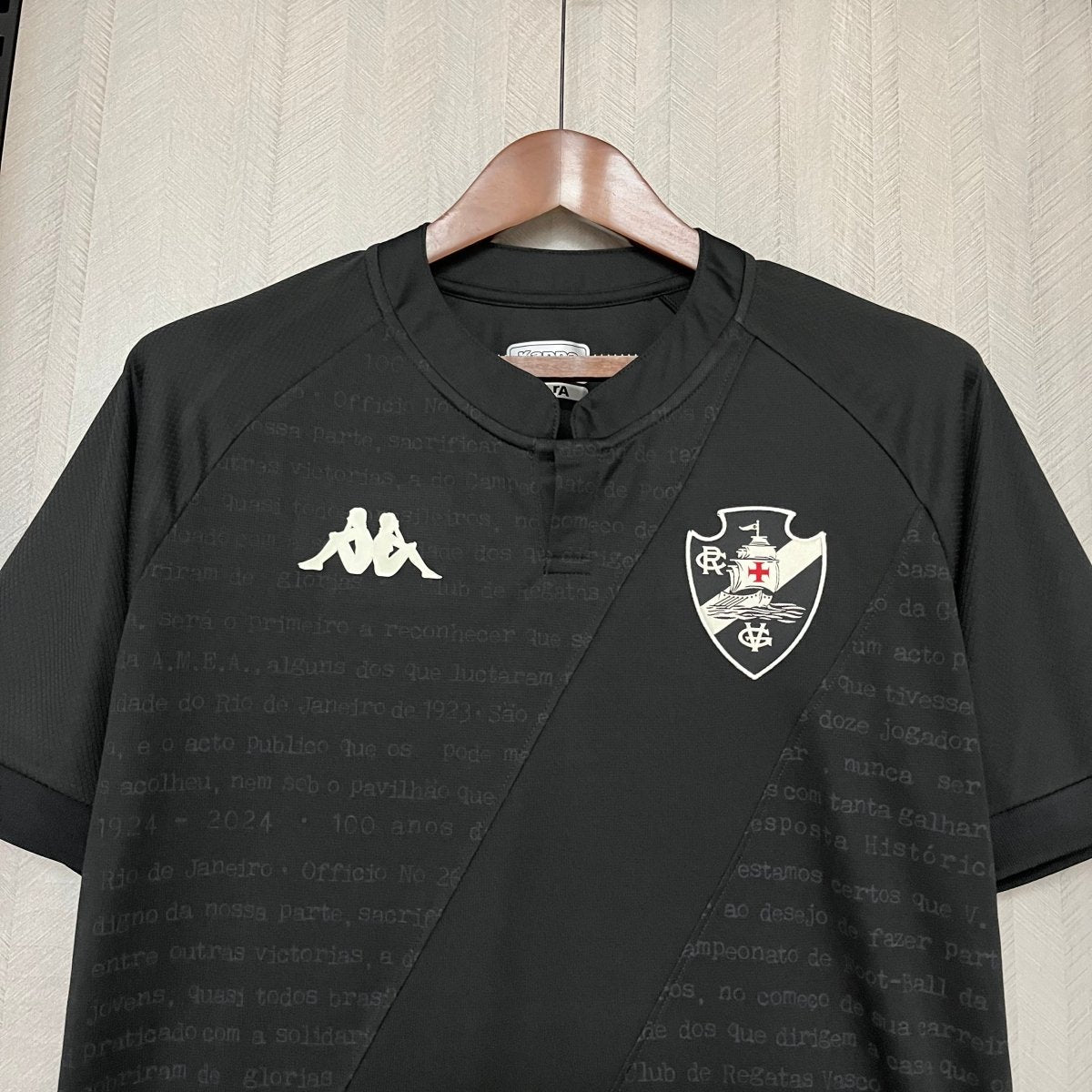 Camisa Vasco III 24/25 s/n° Kombat Kappa Masculina - Preto