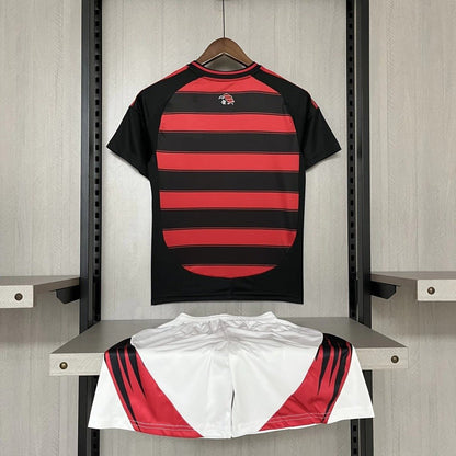 Kit Infantil Flamengo I 25/26 Torcedor Adidas - Vermelho+Preto