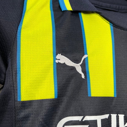 Kit Infantil Manchester City 24/25 - Preto e Verde